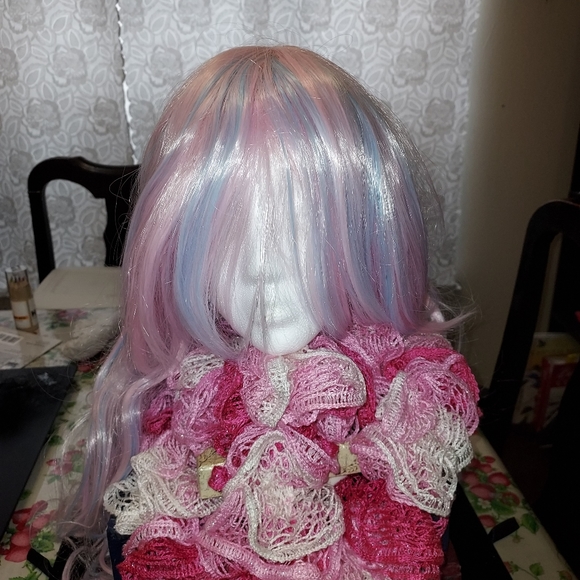 Cosplay wig, pastel pink and blue - Picture 2 of 7
